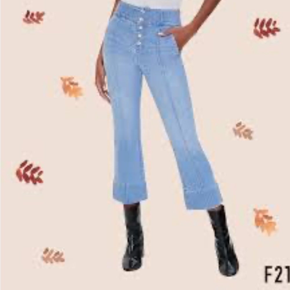 Forever 21 Light Blue Ankle Jeans